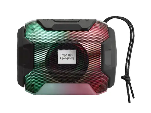 MSBAX, Altavoz Bluetooth RGB, Compacto,10W, USB/MicroSD/Radio, Negro - Imagen 2