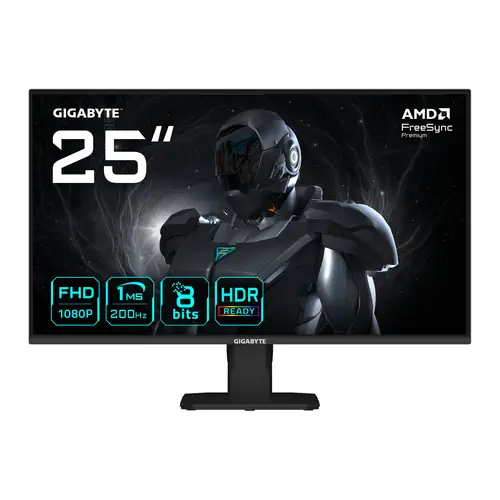 GS25F2 Monitor Gaming 25" FHD - 1920 x 1080, 200Hz, 1ms, 300 cd/m², Display HDR 10, HDMI 2.0, DisplayPort 1.4 - Imagen 1