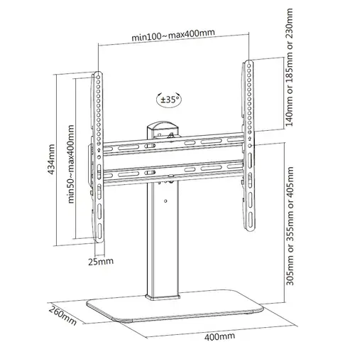 Soportes de TV universales de 32"-55 - Imagen 9