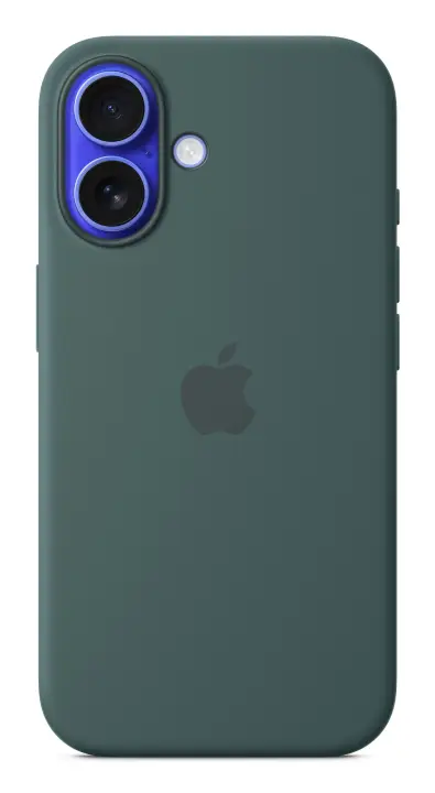 Funda de silicona con MagSafe para el iPhone 16 - Verde lago