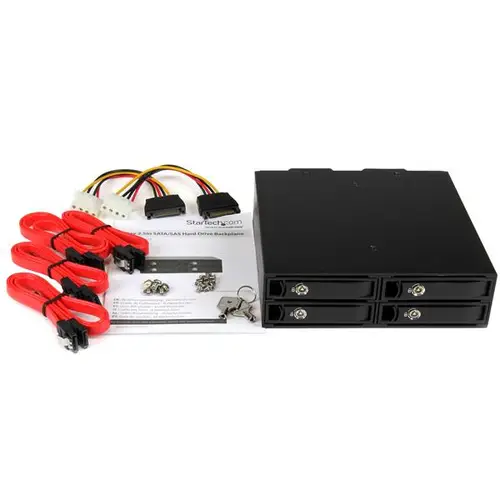 Backplane Rack Móvil 5,25 Pulgadas a 4 Unidades 2,5 SATA/SAS - Imagen 8