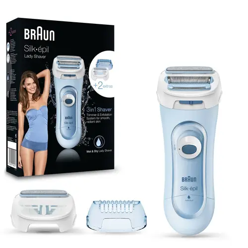 Silk-épil 81653271 maquinilla de afeitar para mujer 3 cabezal(es) Recortadora Azul - Imagen 3