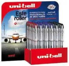 UNIBALL EXPOSITOR ROLLERBALL VISION ELITE UB-200/3D COLORES-36U-