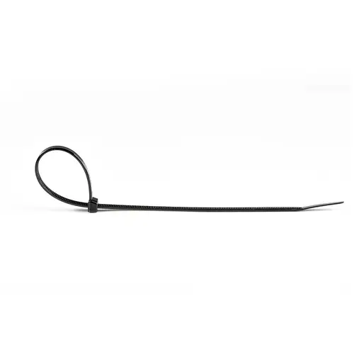 Bridas de 25cm para cables - 4 mm de ancho, 68 mm de diámetro, soportan 22 kg de tensión, de nylon, cierre automático y punta curva, 94V-2/UL, paquete de 100 - negras - Imagen 5
