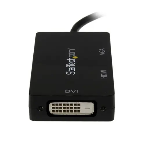 Adaptador Conversor de Mini DisplayPort a VGA DVI o HDMI - Convertidor A/V 3 en 1 para viajes - Imagen 2