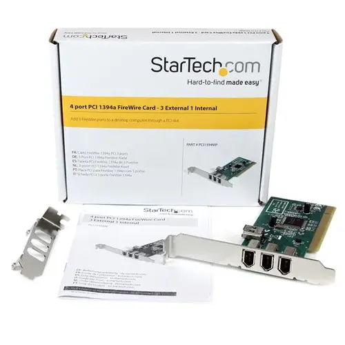 Adaptador Tarjeta Controladora FireWire 400 PCI 4 Puertos FW 6 Pin Chipset TI - IEEE 1394a - Imagen 5