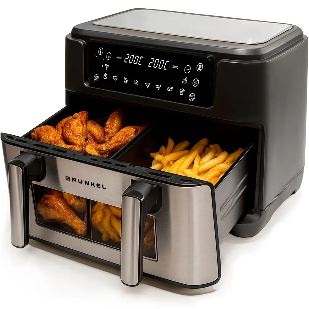 8426156019024 freidora Doble 10 L Independiente 2800 W Freidora de aire caliente Negro
