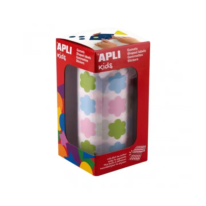 APLI GOMETS FLORES PERMANENTES MULTICOLOR 900U C/SURTIDOS PASTEL