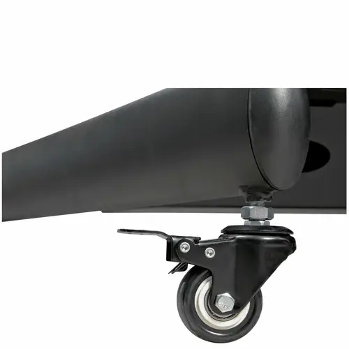 Carrito Ergonómico con Ajuste de Altura para Estación de Trabajo Móvil - con Soporte VESA para Monitor - con Soporte para CPU - con Bandeja para Teclado - Workstation Móvil con Ruedas - Imagen 12