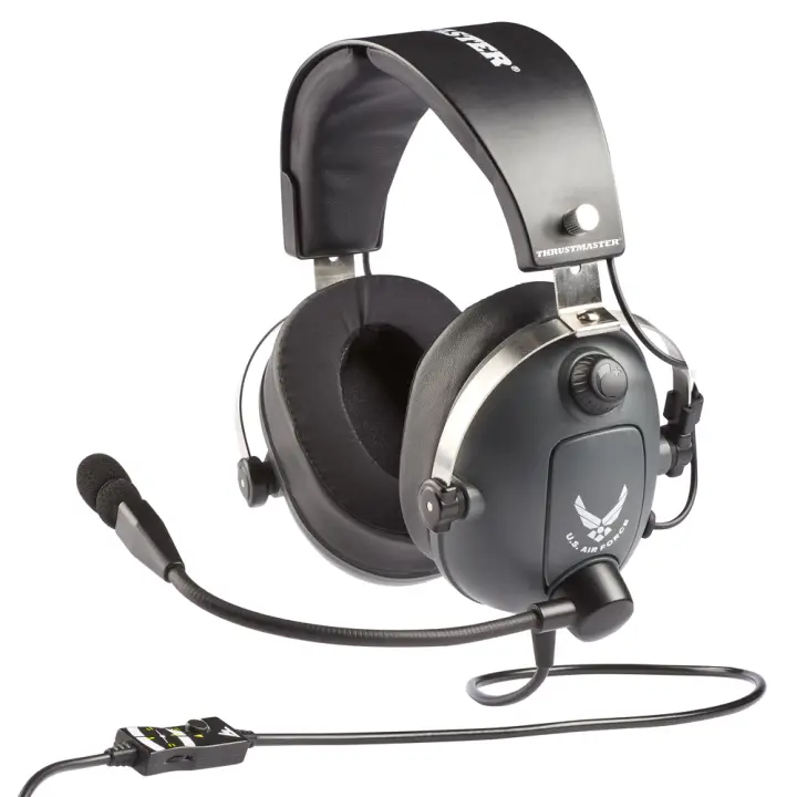 T.Flight U.S. Air Force Auriculares Alámbrico Diadema Aviación/Control de tráfico aéreo Negro, Gris