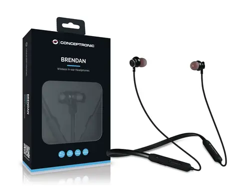 BRENDAN01B auricular y casco Auriculares Inalámbrico Dentro de oído Llamadas/Música Bluetooth Negro - Imagen 1