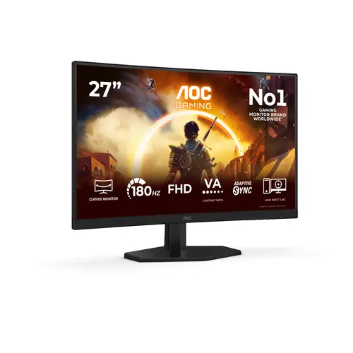 G4 27" IPS FHD 180Hz pantalla para PC 68,6 cm (27") 1920 x 1080 Pixeles Full HD LCD Negro, Rojo - Imagen 1