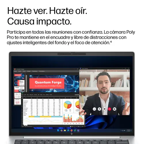 EliteBook 8 G2a 14 inch Notebook Next Gen AI PC Wolf Pro Security Edition Copilot+ PC AMD Ryzen AI 5 Portátil 35,6 cm (14") WUXGA 16 GB LPDDR5x-SDRAM 512 GB SSD Wi-Fi 7 (802.11be) Windows 11 Pro Plata - Imagen 14