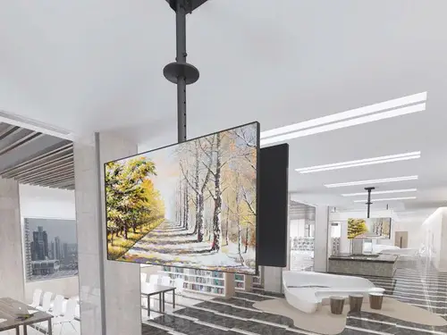 Soporte de TV de doble pantalla para montaje en techo de 32"-75 - Imagen 4