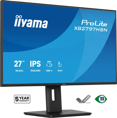 ProLite XB2797HSN-B1 pantalla para PC 68,6 cm (27") 1920 x 1080 Pixeles Full HD LCD Negro - Imagen 1