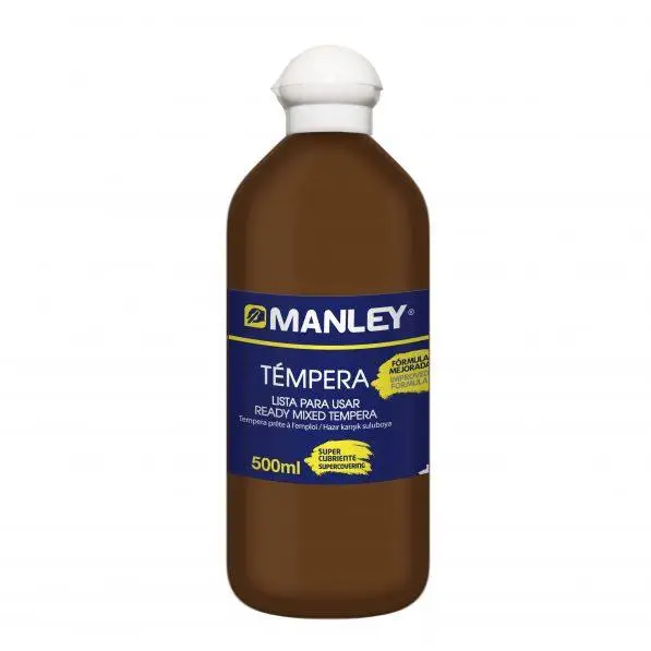 BOTE 500ML TEMPERA LIQUIDA MANLEY MARRON MNP18782