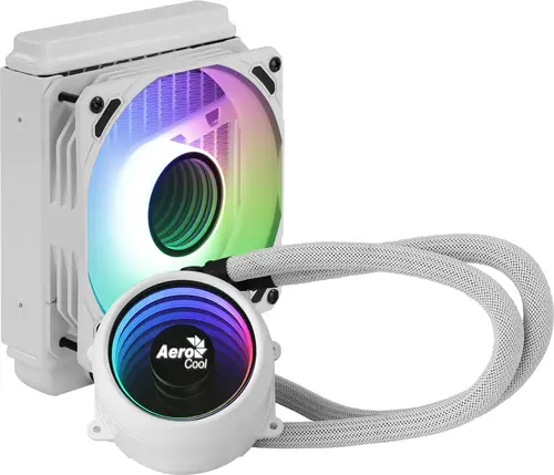 MIRAGEL120W Refrigeración Líquida CPU Ventilador 12cm ARGB TDP 200W Blanco - Imagen 3