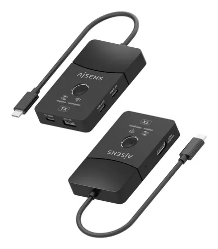 Docking USB-C a HDMI 1080P@60Hz (Inalámbrico) 30M, 1xHDMI 4K60HZ (Cable) 2xUSB-C 1xUSB-A 1xUSB-C PD 100W, Negro - Imagen 3