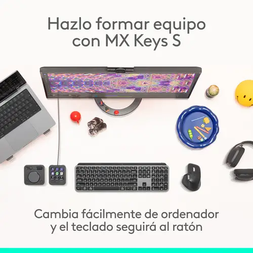 MX Master 4, ratón inalámbrico ergonómico con respuesta háptica avanzada, desplazamiento ultrarrápido, carga USB-C, Bluetooth, Windows, macOS grafito - Imagen 20