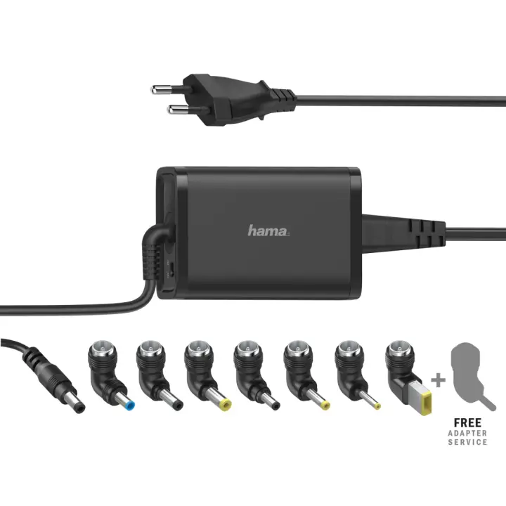 Cargador universal portátil 7 adapt., de 15-19V/65W