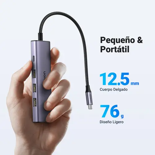 15596 base para portátil y replicador de puertos Alámbrico USB 3.2 Gen 1 (3.1 Gen 1) Type-A + Type-C Aluminio - Imagen 18
