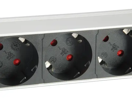 333309 base múltiple 1,8 m 7 salidas AC Interior Negro, Blanco - Imagen 3