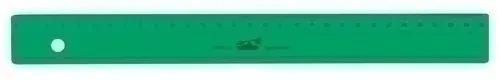 REGLA SAFTA 30 CENTIMETROS VERDE