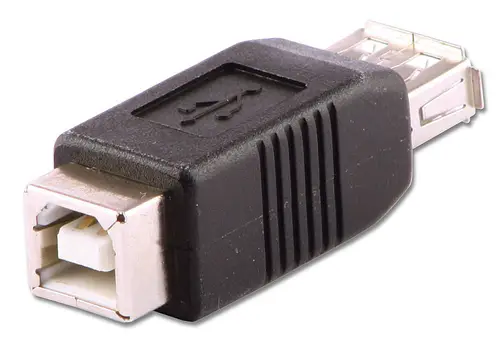 71228 cambiador de género para cable USB A USB B Negro - Imagen 1