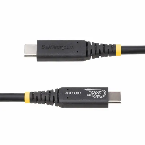 Cable USB4 de 50cm - Cable USB Tipo C Certificado USB-IF - Cable USB-C de 40G - PD 3.1 EPR de 240W - 8K 60Hz - Compatible con Puertos Thunderbolt/USB 3.2 - Imagen 4