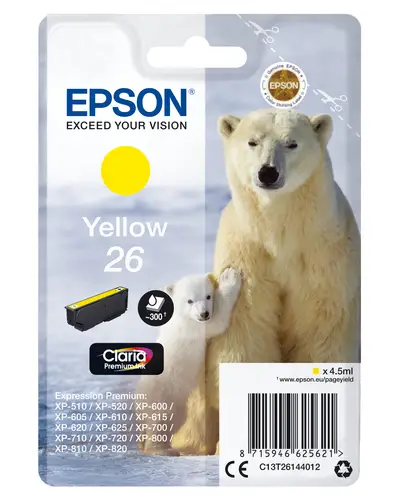 Polar bear Cartucho 26 amarillo - Imagen 1