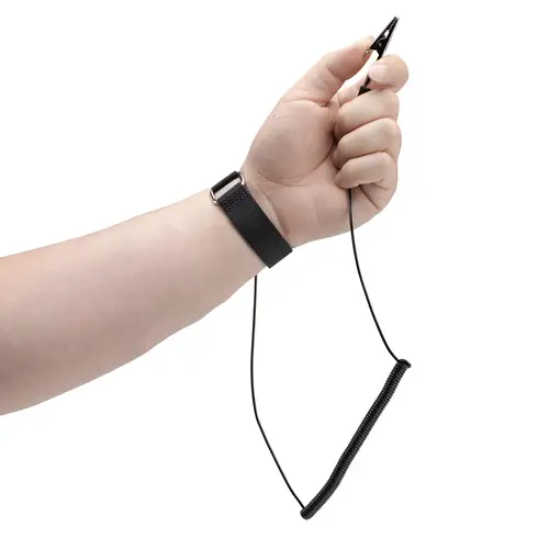ESD-WRIST-STRAP muñequera antiestática Negro - Imagen 3