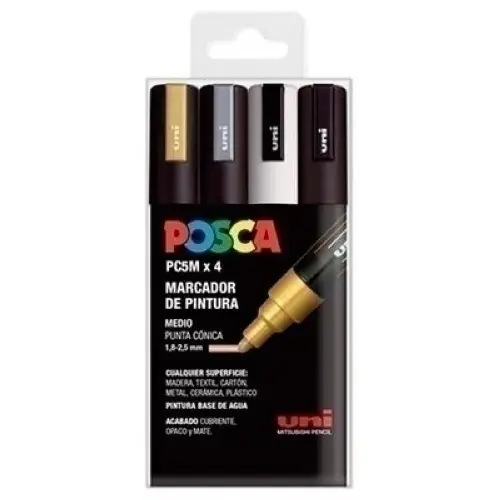ROTUL.UNI-POSCA PC-5M GSWB E/4