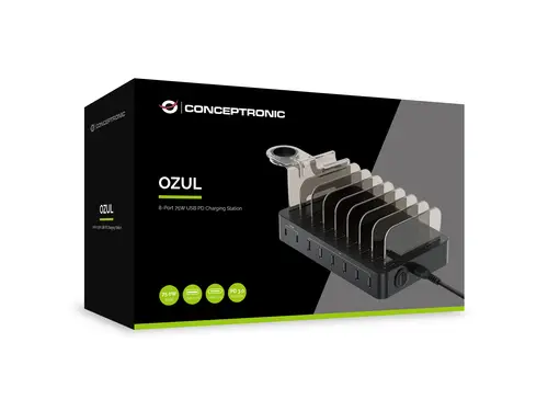 OZUL02B cargador de dispositivo móvil Universal Negro Corriente alterna Interior - Imagen 3