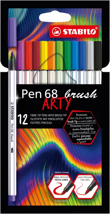 Pen 68 brush ARTY rotulador Colores surtidos 12 pieza(s)