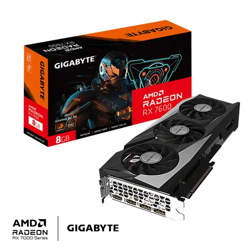 GAMING Radeon RX 7600 OC 8G AMD 8 GB GDDR6 - Imagen 2