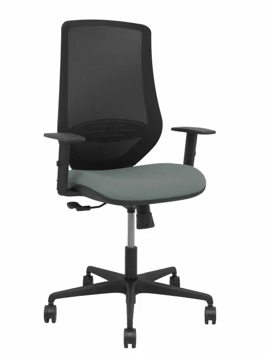 Silla Mardos sincro malla negra bali gris brazo regulable