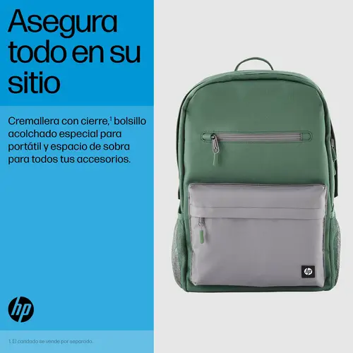 Mochila Campus verde - Imagen 5