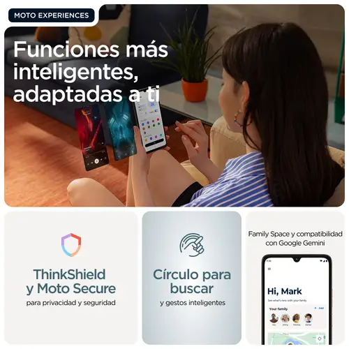 moto g06 17,5 cm (6.88") SIM doble Android 15 4G USB Tipo C 8 GB 256 GB 5200 mAh Azul - Imagen 18