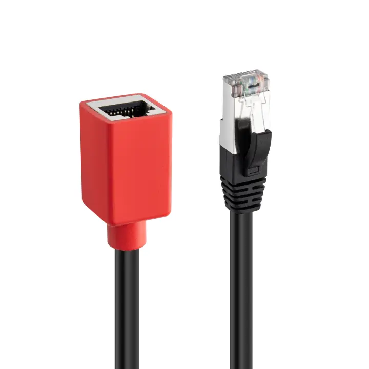 60189 cable de red Negro, Rojo 0,2 m Cat6a