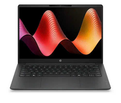 OmniBook 3 Laptop AI 14-ht0012nsx Intel Core Ultra 5 225U Portátil 35,6 cm (14") 2K 8 GB DDR5-SDRAM 512 GB SSD Wi-Fi 6 (802.11ax) FreeDOS AI PC Negro, Gris - Imagen 1