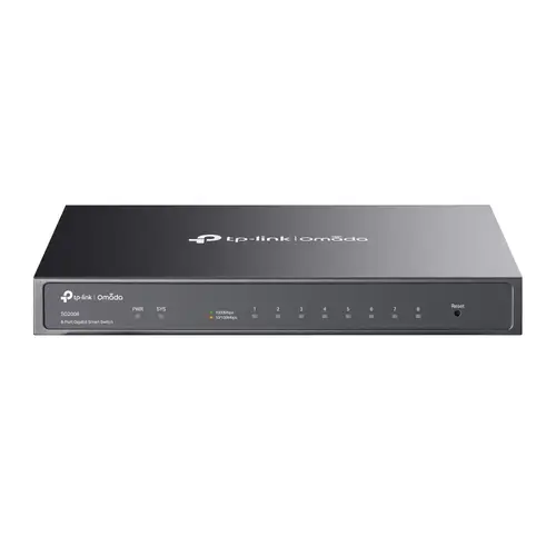 Omada SG2008 switch Gestionado L2/L2+ Gigabit Ethernet (10/100/1000) Negro - Imagen 1
