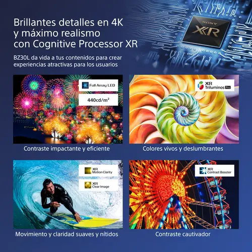 FW-98BZ30L pantalla de señalización Pantalla plana para señalización digital 2,49 m (98") LED Wifi 440 cd / m² 4K Ultra HD Negro Android 24/7 - Imagen 2