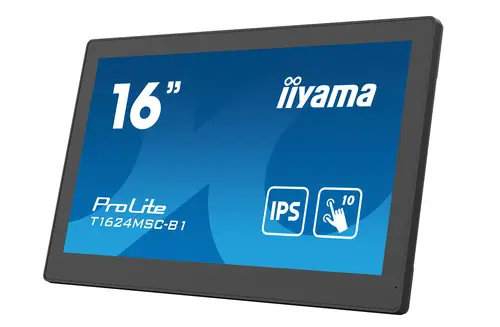 T1624MSC-B1 pantalla de señalización Panel plano interactivo 39,6 cm (15.6") LCD 450 cd / m² Full HD Negro Pantalla táctil 24/7 - Imagen 5