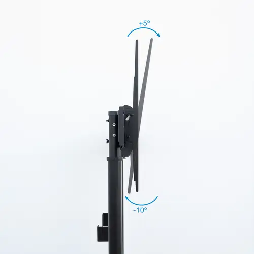 Lottus Soporte de Suelo/Pared Fijo con Regulación de Altura para Pantallas 55"-100", Negro - Imagen 6