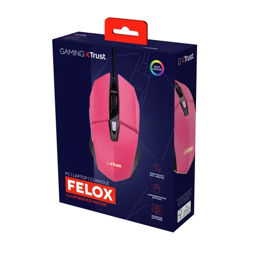 GXT 109P FELOX ratón Juego Ambidextro USB tipo A 6400 DPI - Imagen 6