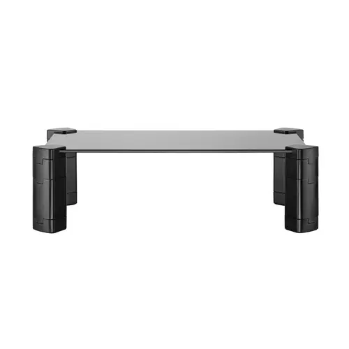 Soporte Elevador Cristal para Monitor/Portátil, Negro - Imagen 2