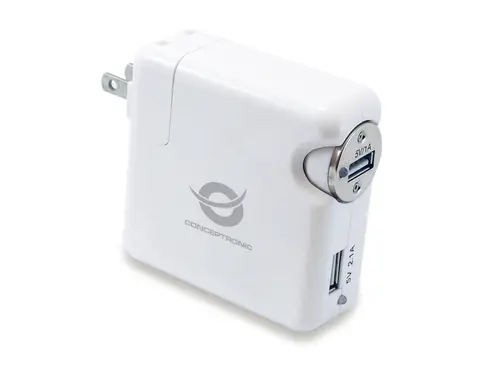 CUSBCHARKIT cargador de dispositivo móvil Cámara digital, Portátil, PDA, Smartphone, Tableta Blanco Corriente alterna, Encendedor de cigarrillos Auto, Interior - Imagen 2