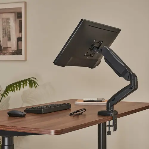 Soporte De Mesa Pro Contrapeso Giratorio E Inclinable Para Monitor/TV 9kg (3 Pivotes, 1 Brazo) De 17-32, Negro - Imagen 4