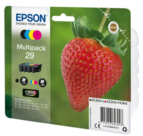 Strawberry Multipack 4-colours 29 Claria Home Ink - Imagen 2