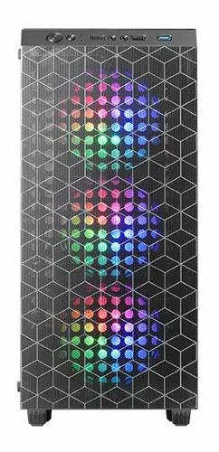 MC-MAG, Caja Gaming ATX, Ventana Lateral Completa Cristal Templado, Doble Rejilla Magnética Antipolvo Frontal + Superior, 3x Ventiladores FRGB 120mm, Refrigeración Líquida 360mm, Negro - Imagen 1